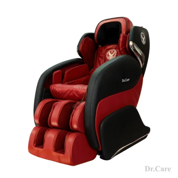 MC919 black exterior with red interior full body massage chair