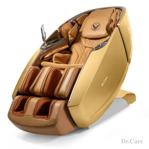 dr-ss 919x champagne exterior with orange interior full body massage chair