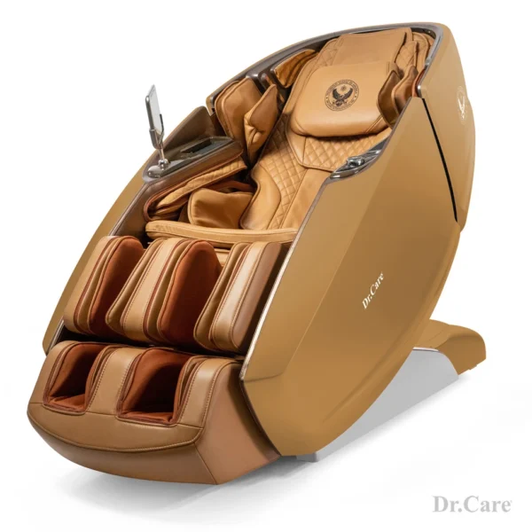 dr-ss 919x brown exterior with orange interior full body massage chair