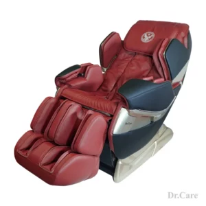 Atoz MC819 silver panels with red interior full body massage chair