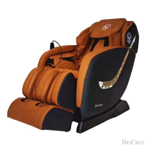 GF838 black exterior with brown interior full body massage chair