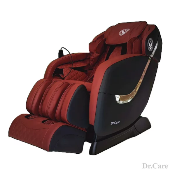 GF838 black exterior with red interior full body massage chair