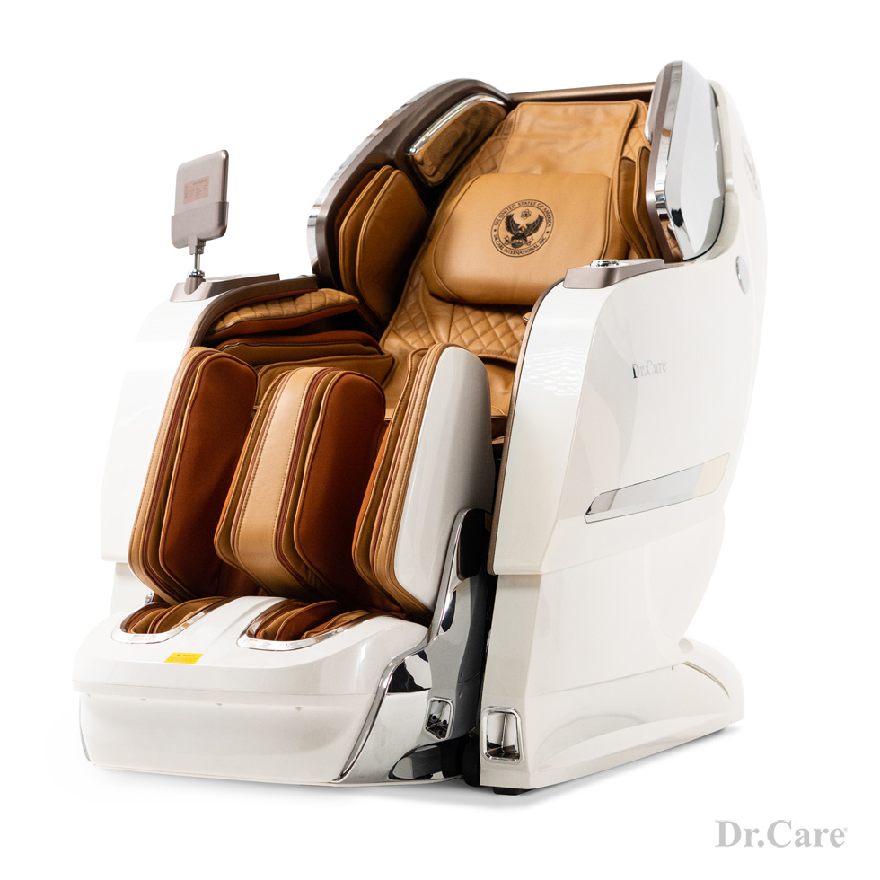 DR-XR 929S XREAL massage chair white brown interior