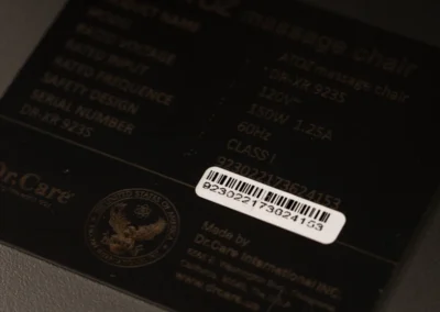 feature dr-xr 923s serial number plate
